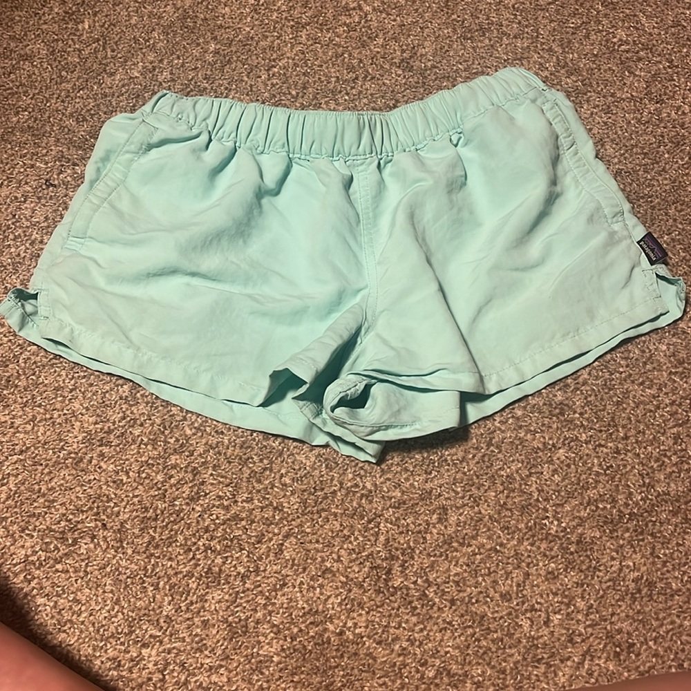 Patagonia Blue Athletic Shorts Lightweight Performance